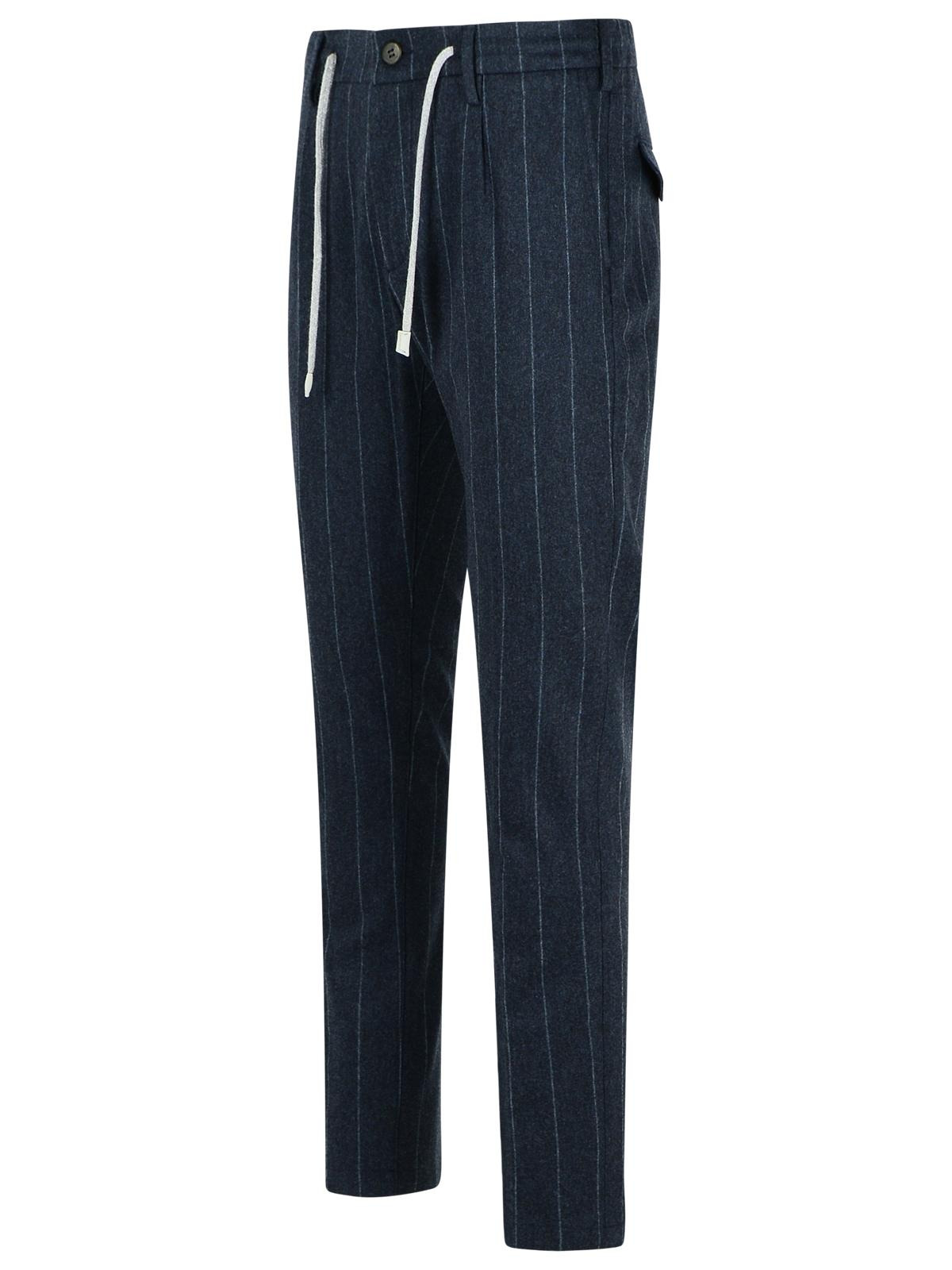 ELEVENTY - Eleventy Navy Wool And Cashmere Trousers Men - 2