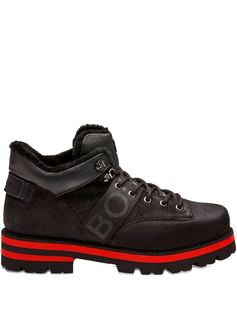 logo lace-up boots - 1