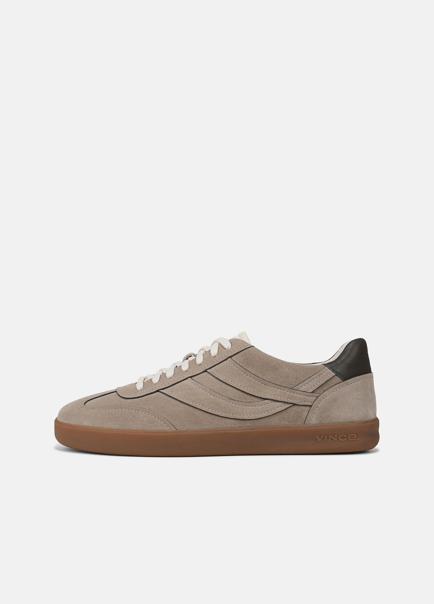 Oasis Contrast-Edge Suede & Leather Sneaker - 1