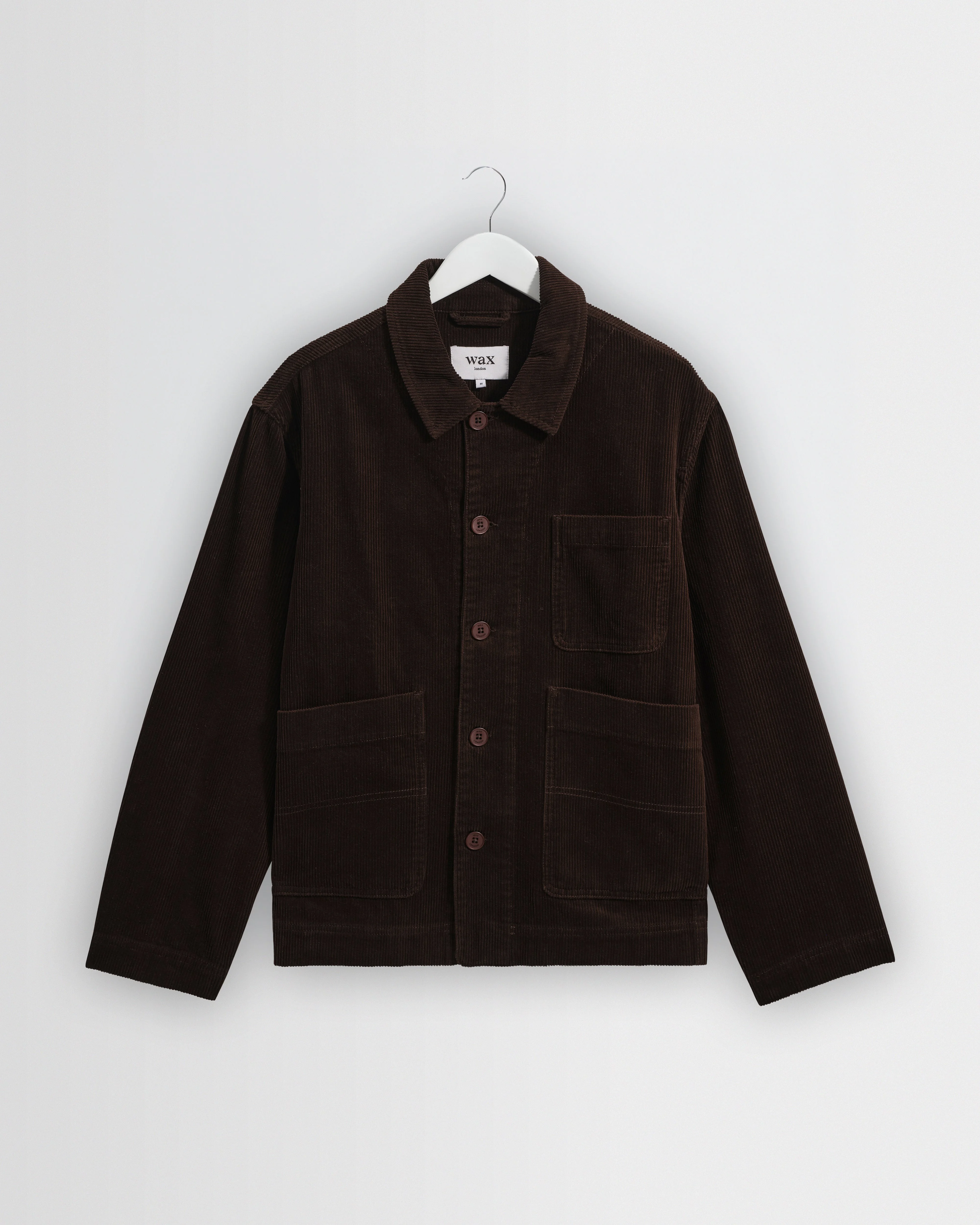 Healey - Dark Brown Corduroy Chore Jacket - 1