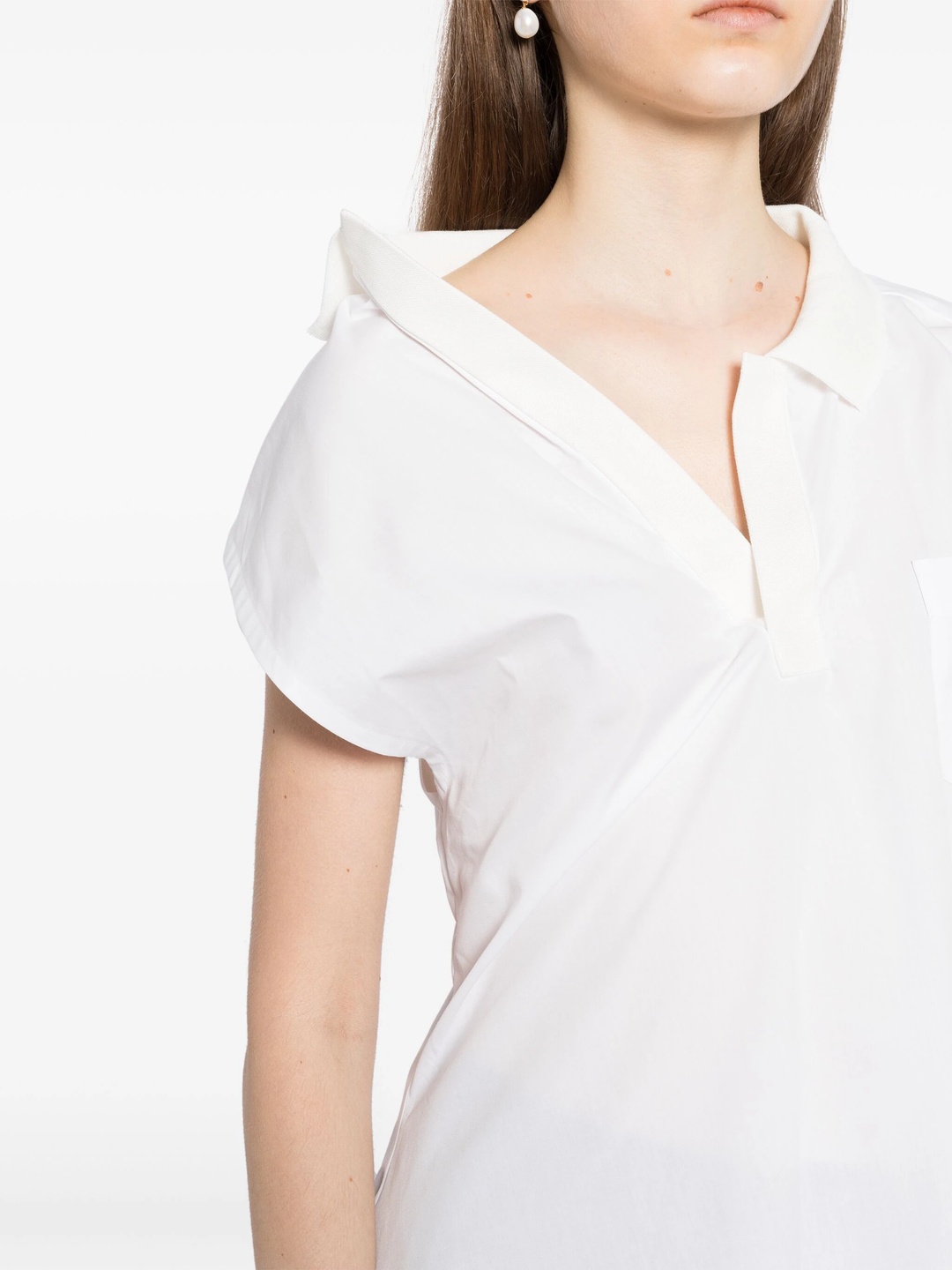 Cotton Poplin Polo Shirt - 5