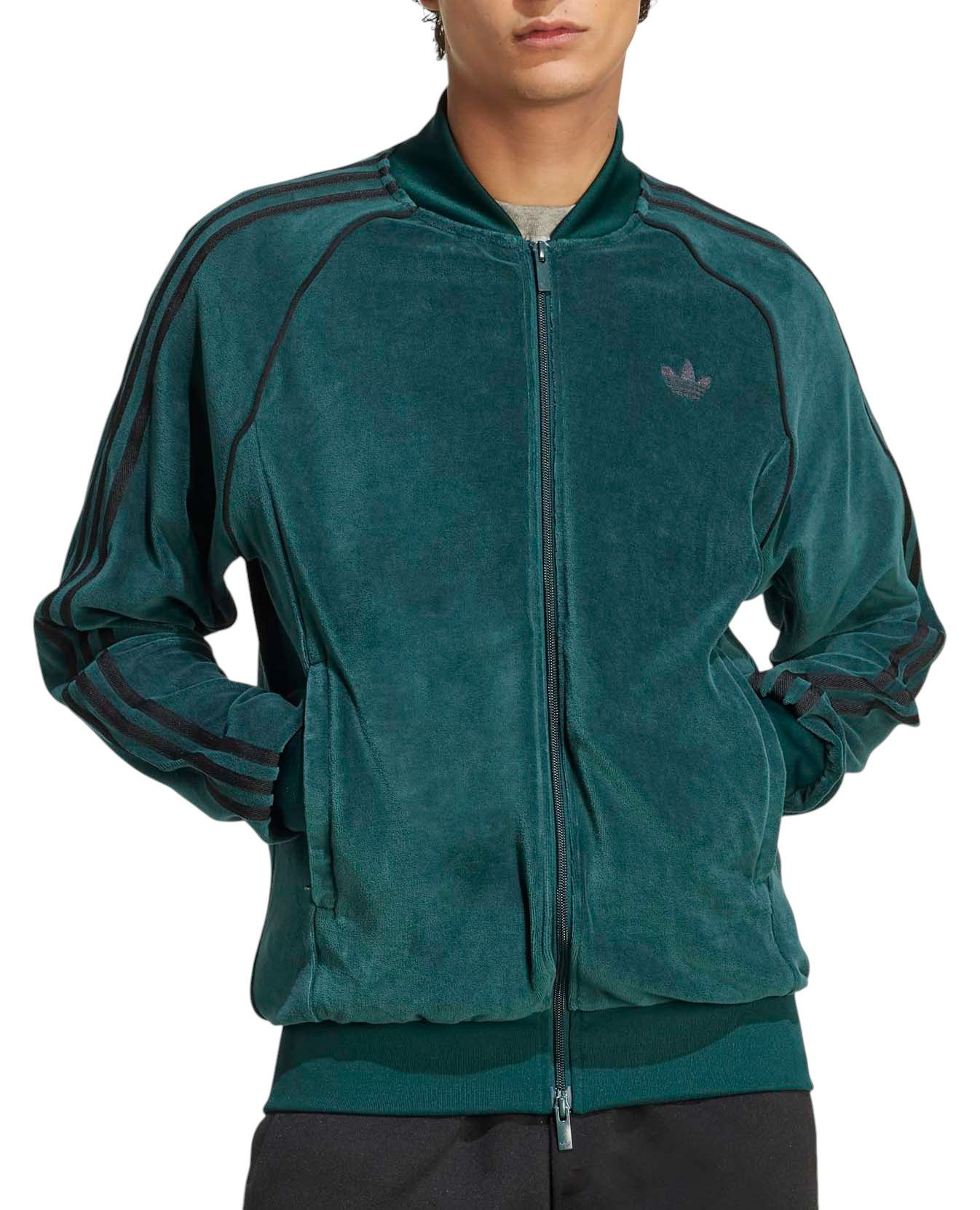 adidas Men's Adicolor Superstar Velour Track Top - 1