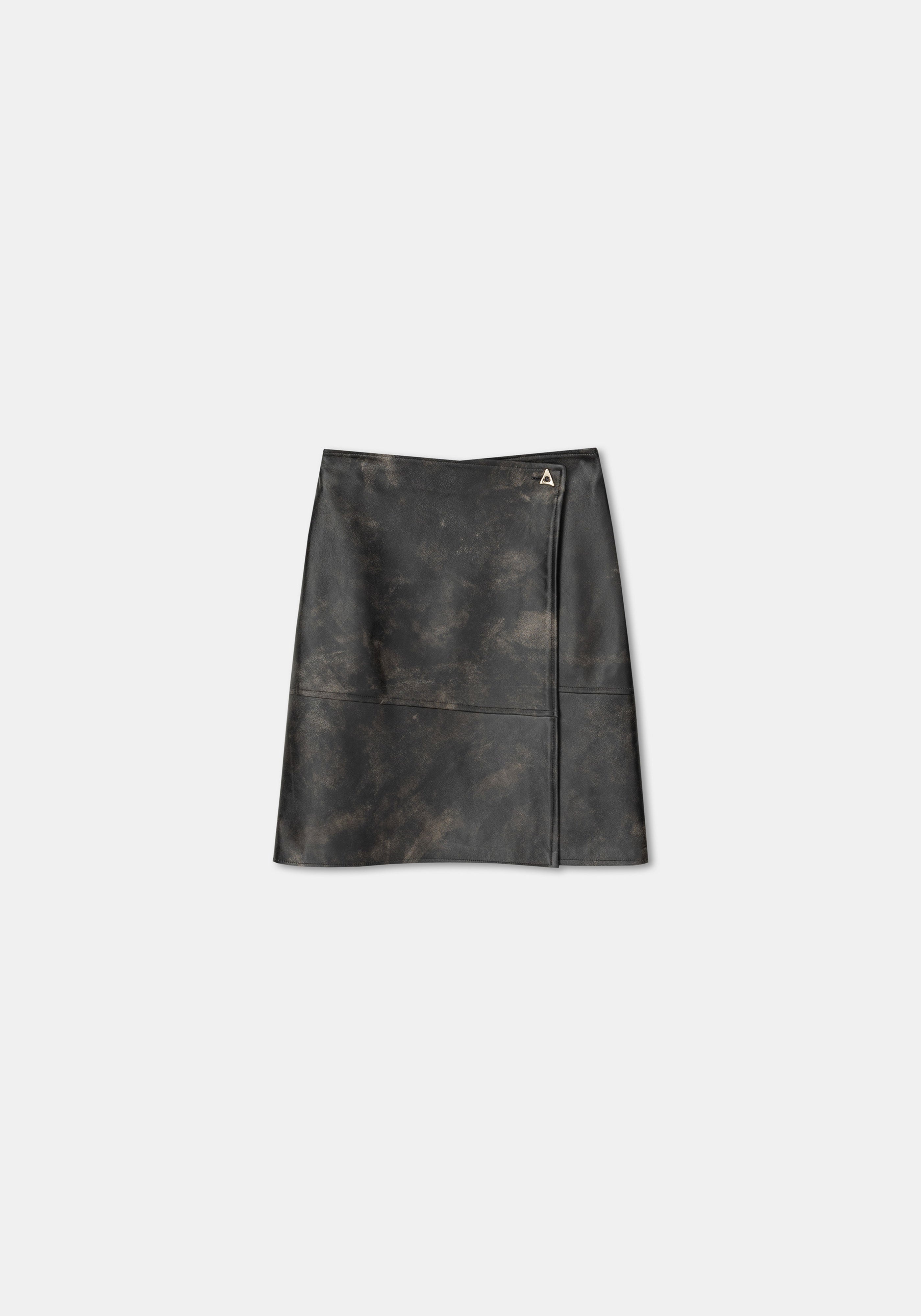 DOJA
Vintage leather wrap midi skirt - 4
