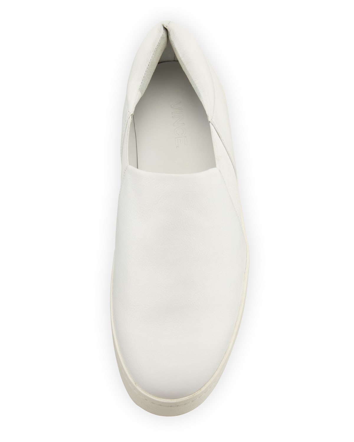 Warren Leather Platform Skate Sneakers, Plaster White - 3