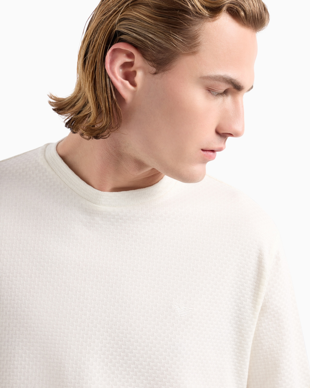 Jacquard jersey T-shirt - 5