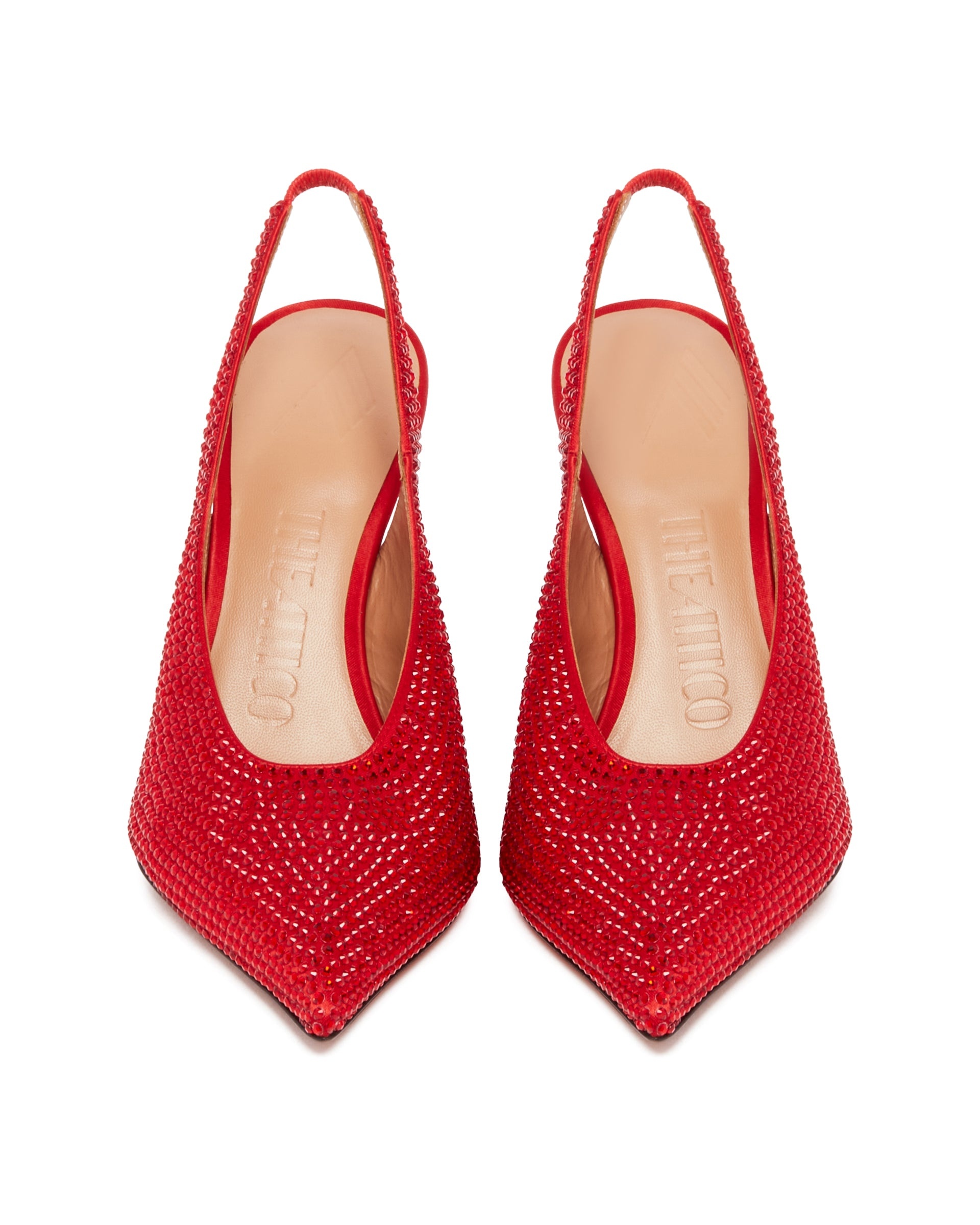 Red Viper Slingback with Strass - 4
