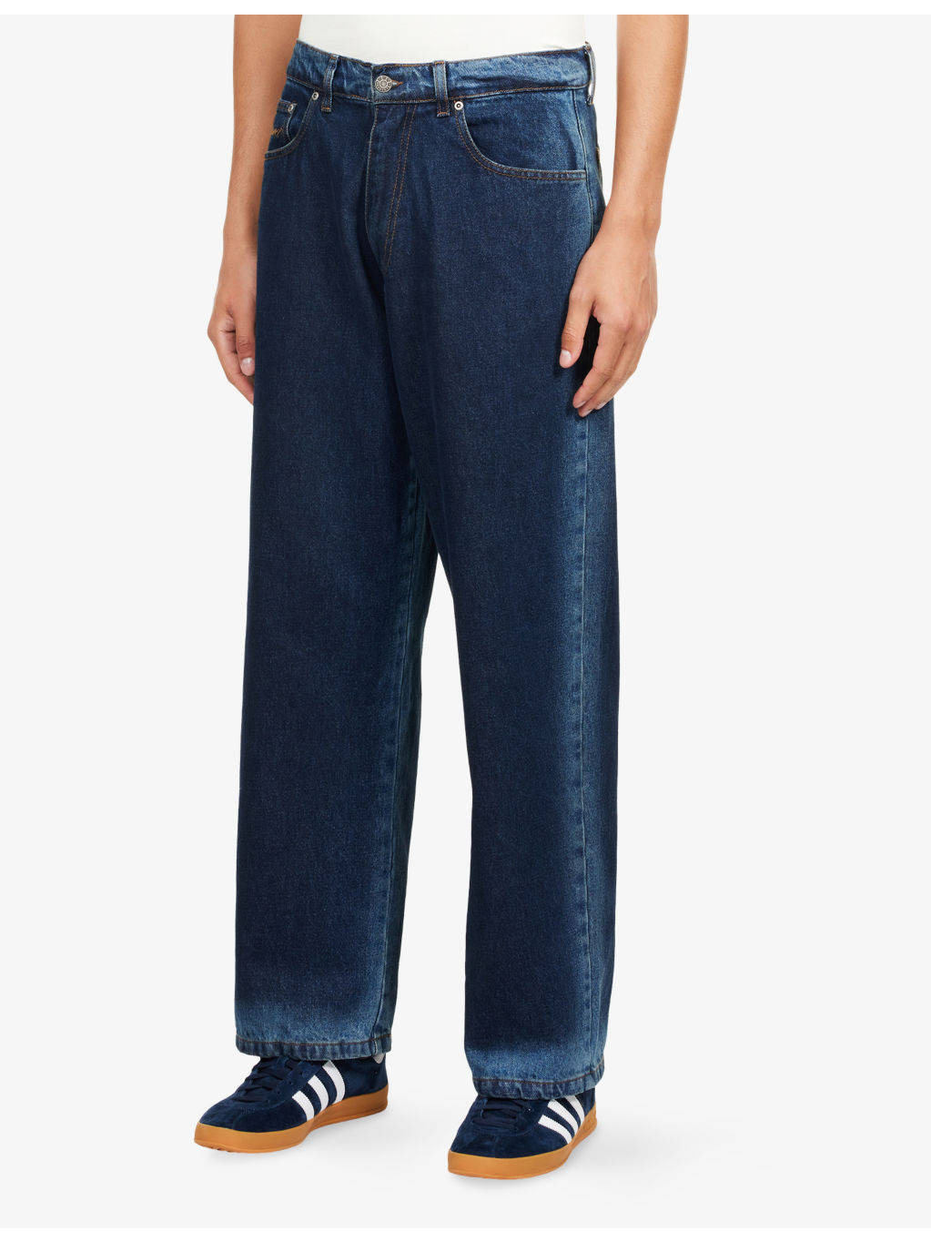 Shadow Wash Baggy Denim Jeans - 3