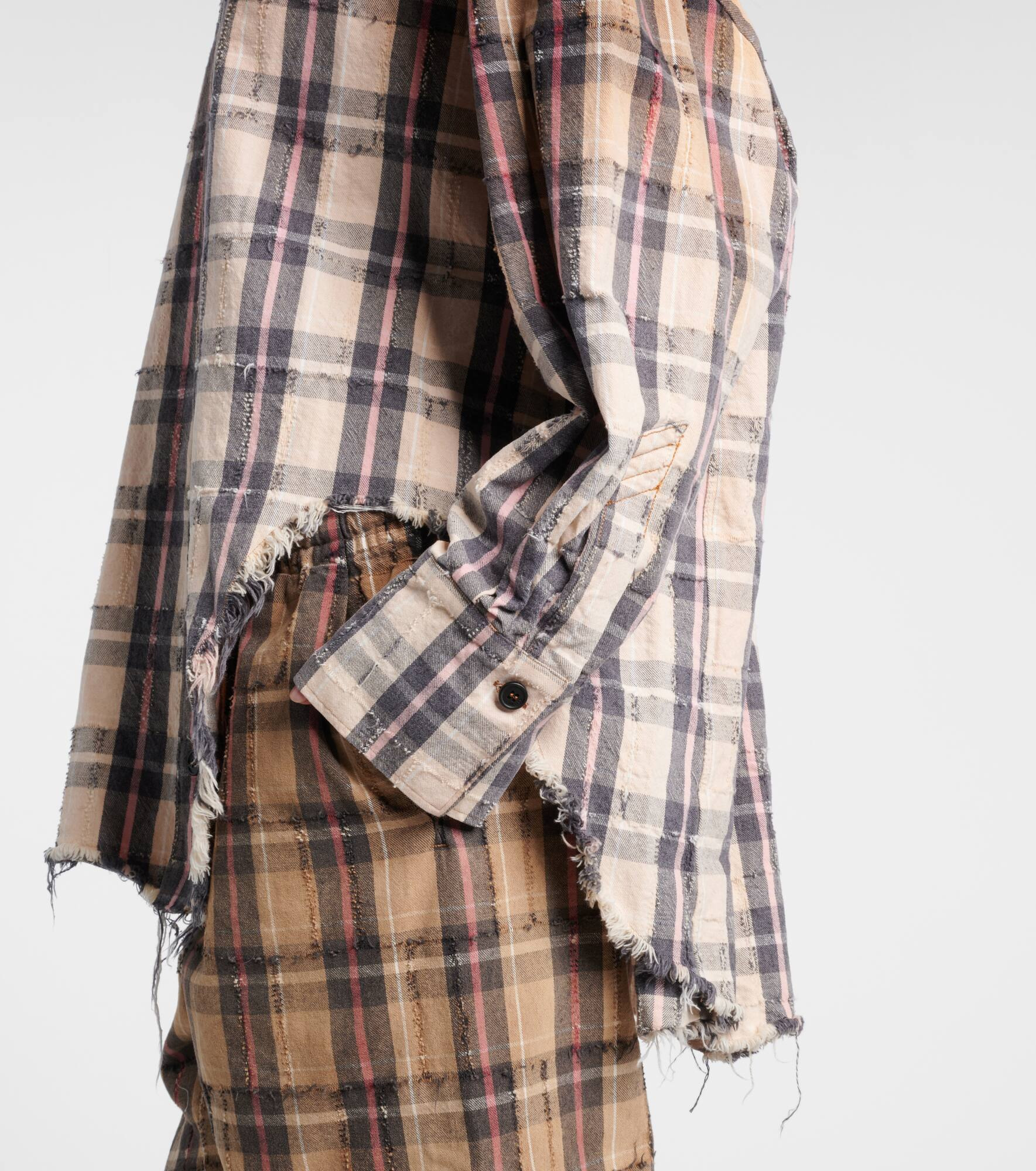 Diana checked cotton flannel shirt - 5