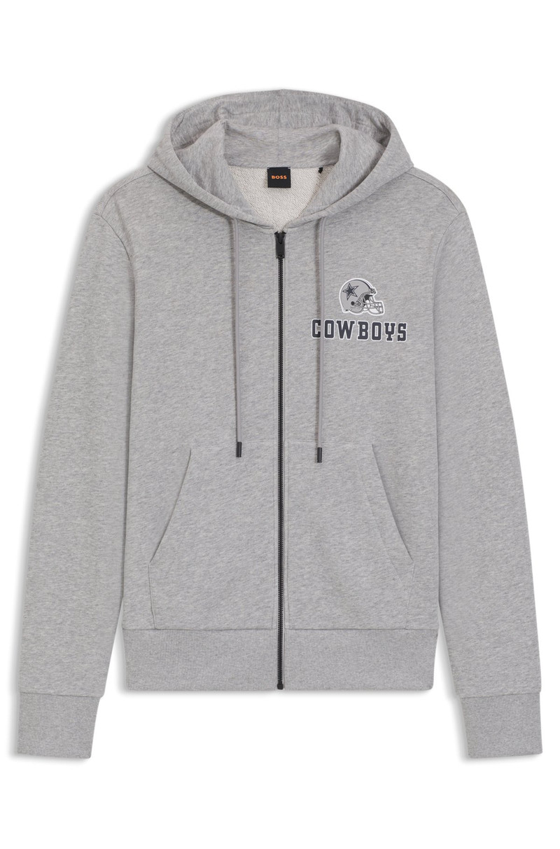 BOSS X DALLAS COWBOYS ZIP-UP HOODIE WITH ALTERNATIVE LOGO 1