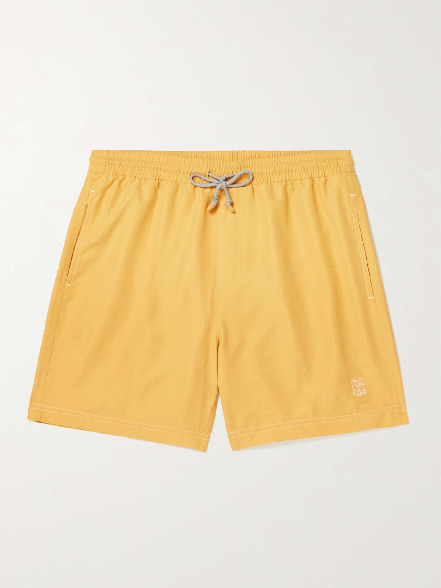 Straight-Leg Long-Length Swim Shorts - 1