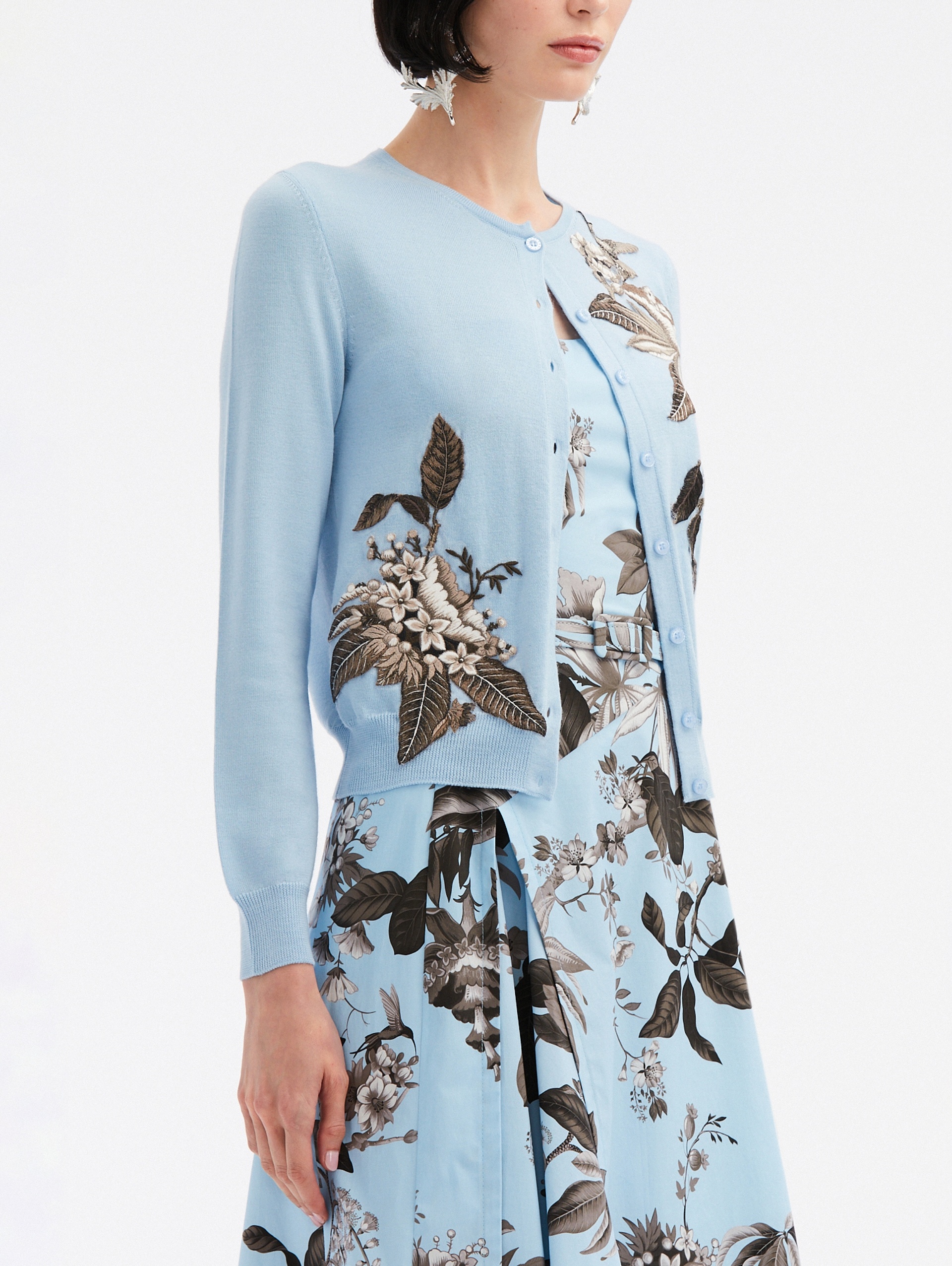 FLORA & FAUNA THREADWORK CARDIGAN - 4
