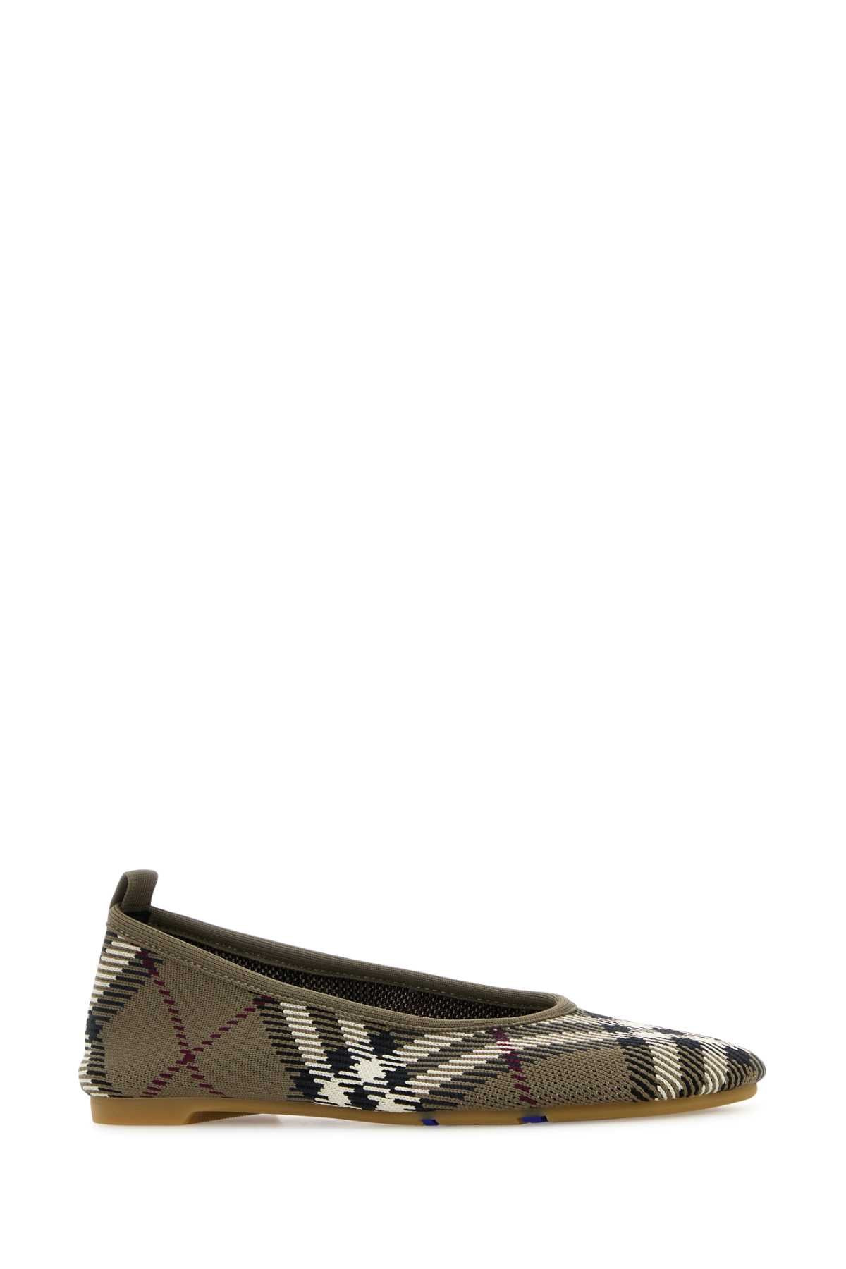 Burberry Women Embroidered Canvas Ballerinas - 2