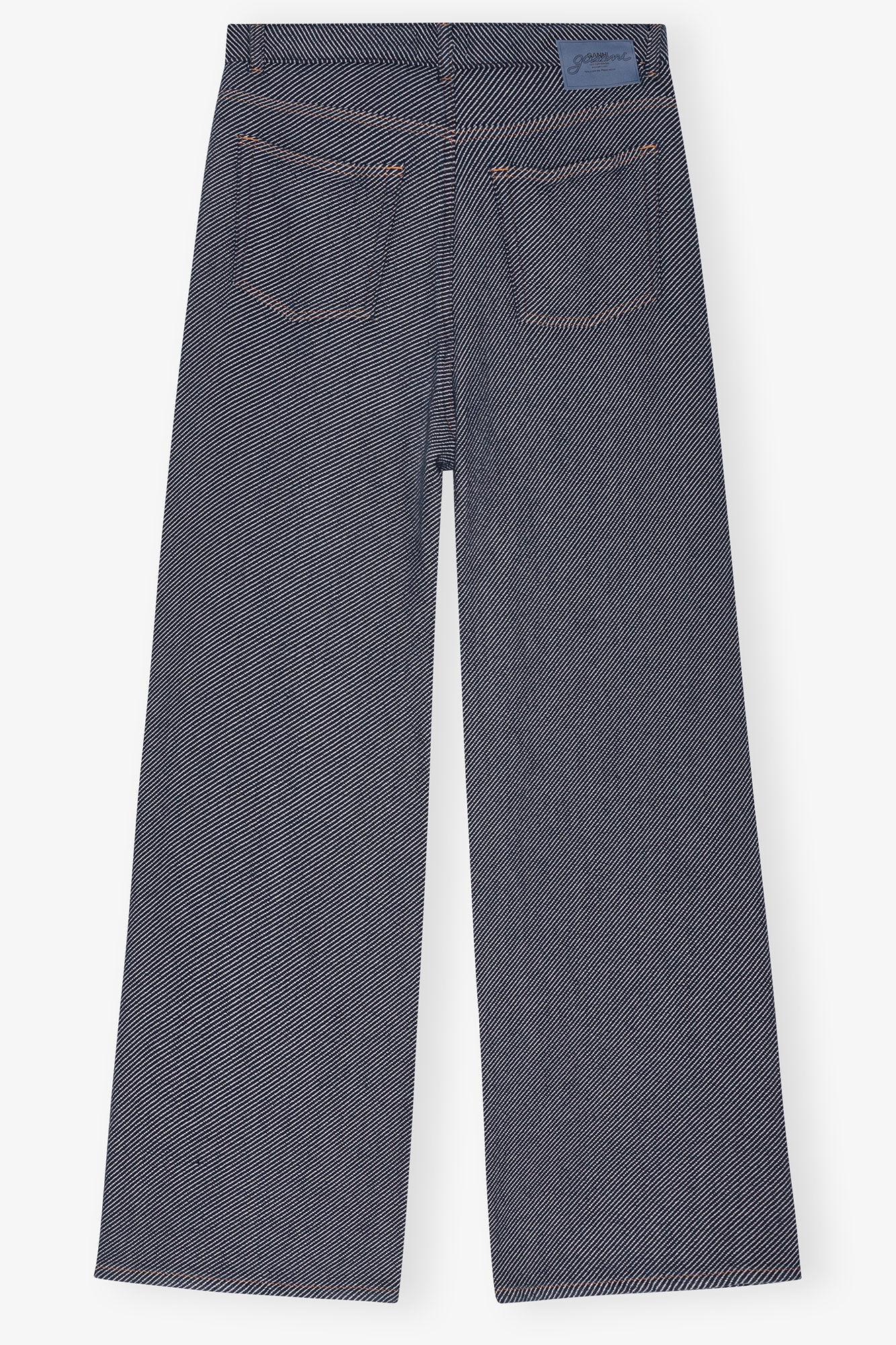 BLUE HEAVY TWILL DENIM MARRI JEANS - 6