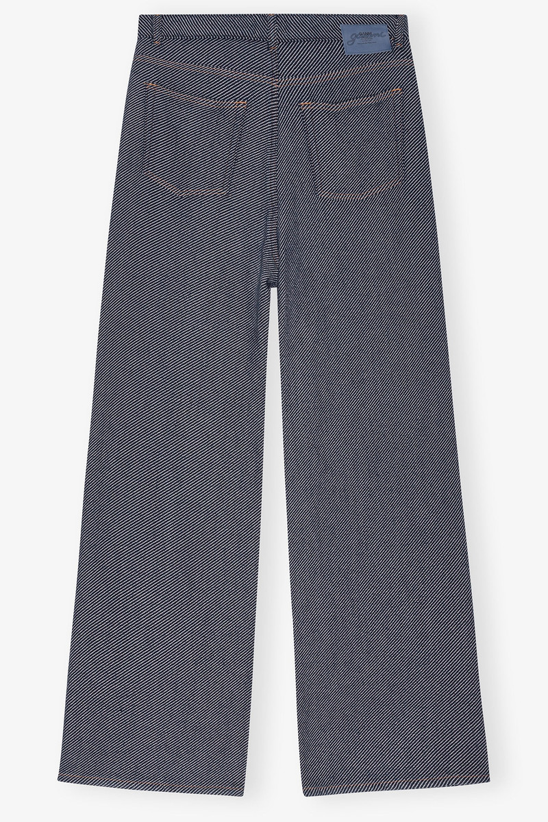 BLUE HEAVY TWILL DENIM MARRI JEANS 6