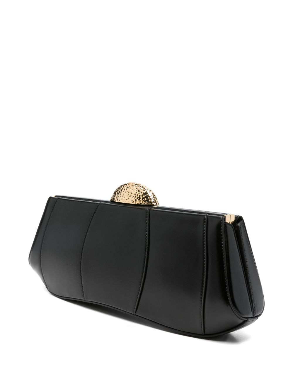 Eve hammered-dome clasp clutch bag - 3