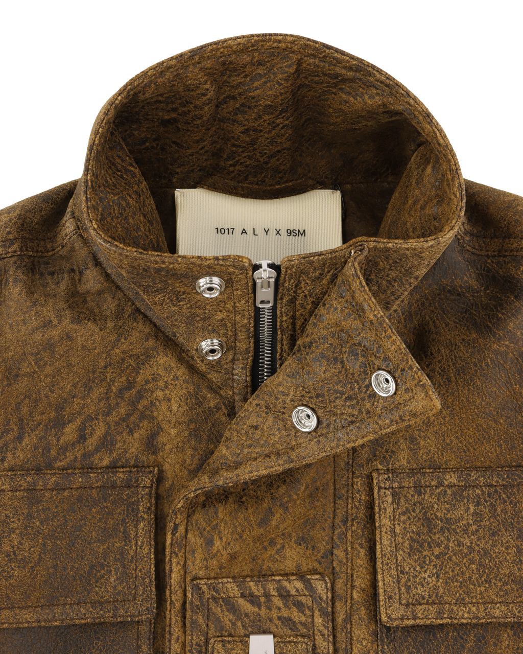 TREATED LEATHER CARGO VEST - 7