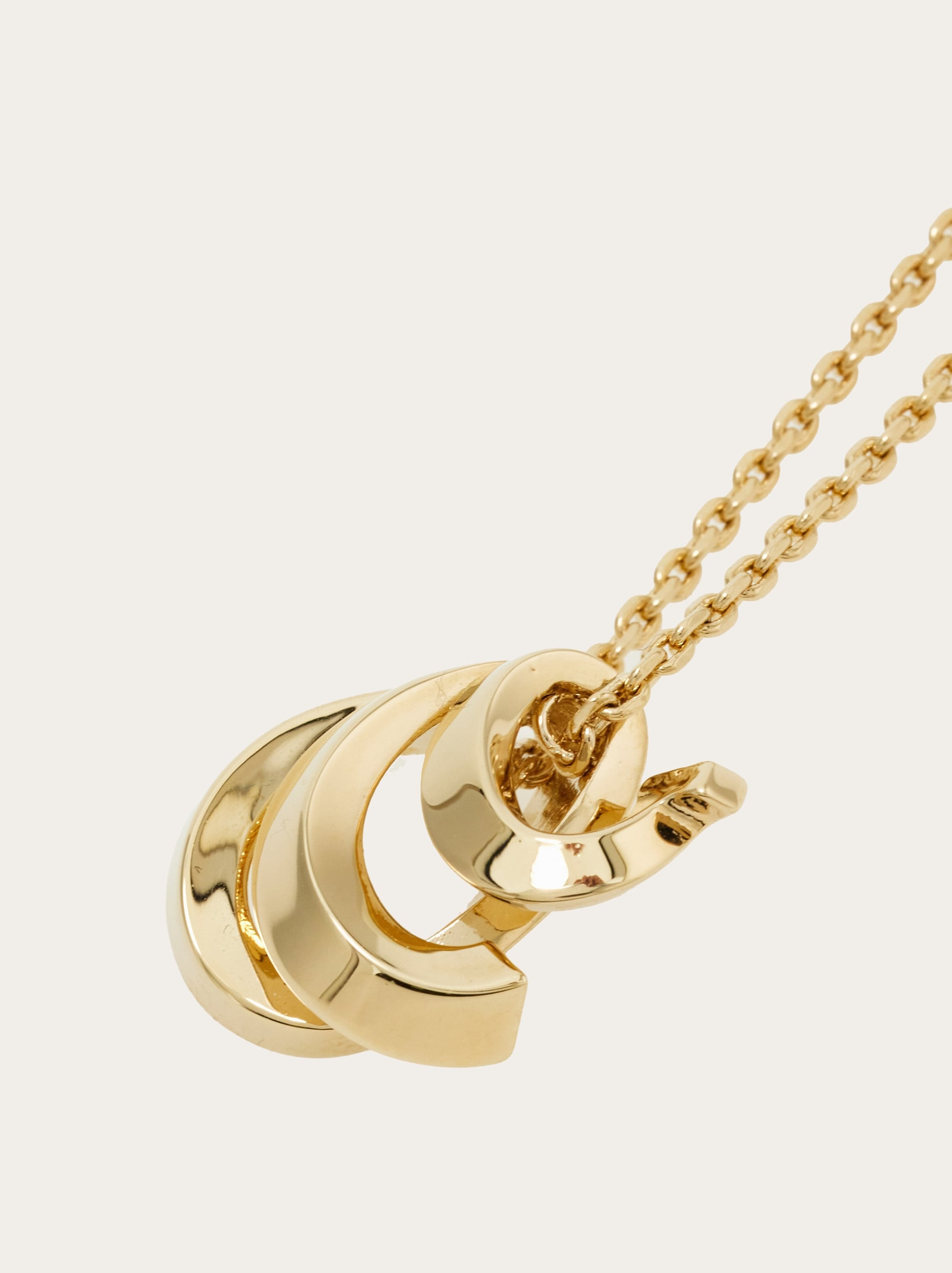 Triple Gancini pendant necklace - 2
