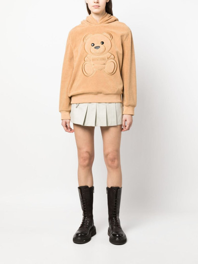 Moschino Teddy Bear-motif cotton hoodie outlook