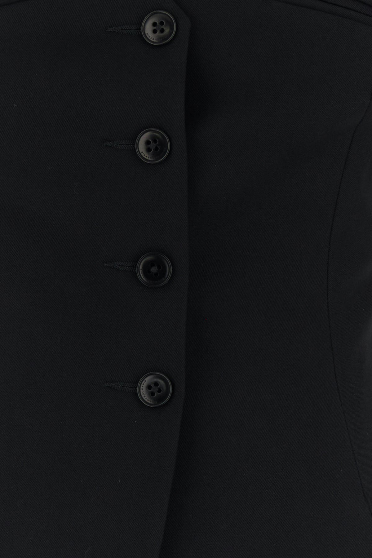 Black wool vest - 3