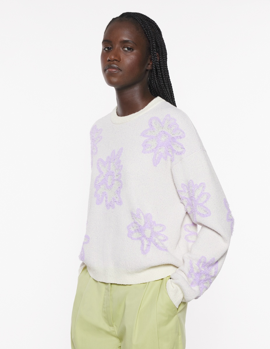 DAISIES INTARSIA TEXTURED JUMPER - 3