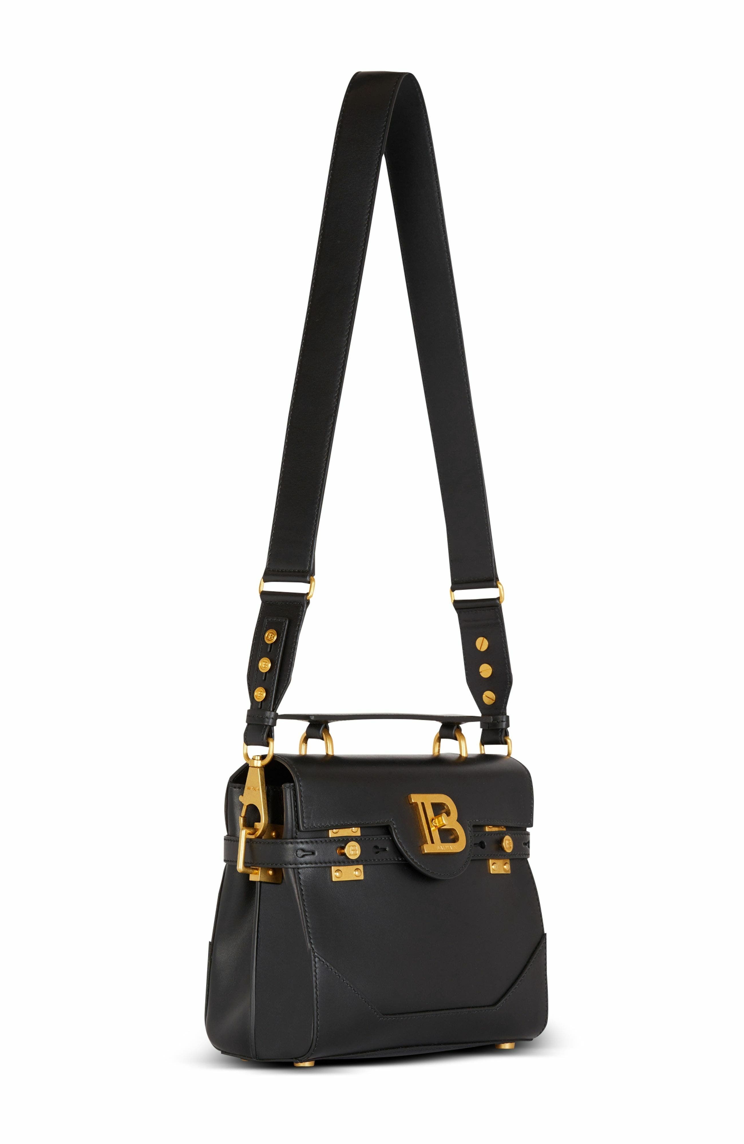 Balmain Smooth leather B-Buzz 23 bag in Black at Nordstrom - 4