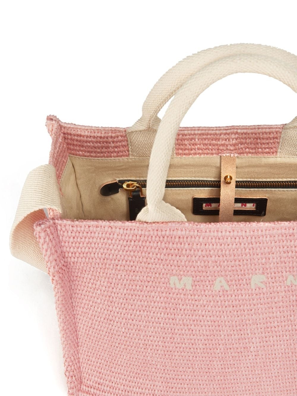 small raffia tote bag - 5