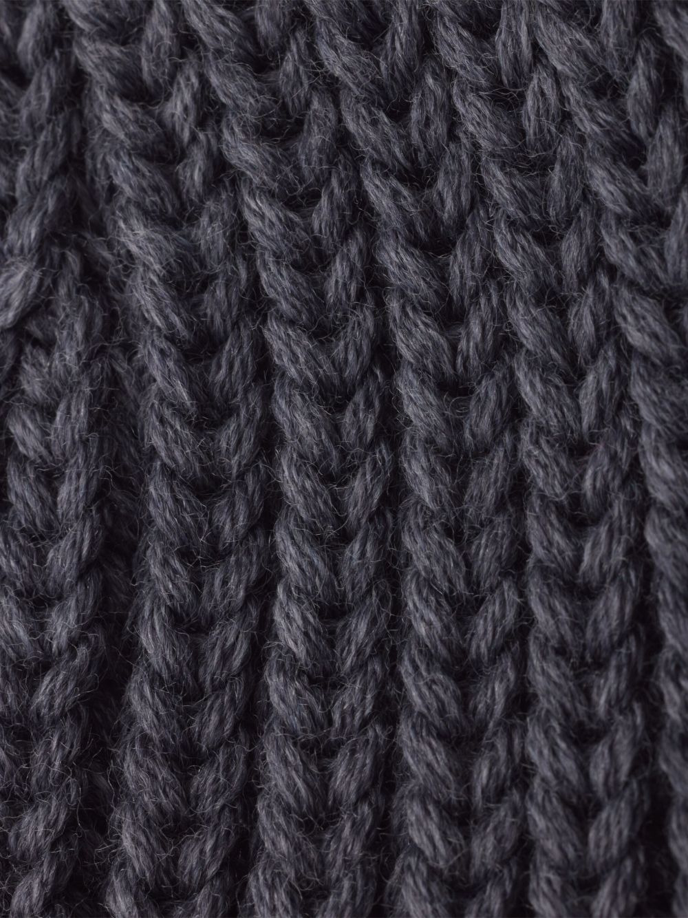 triangle-logo ribbed beanie - 2