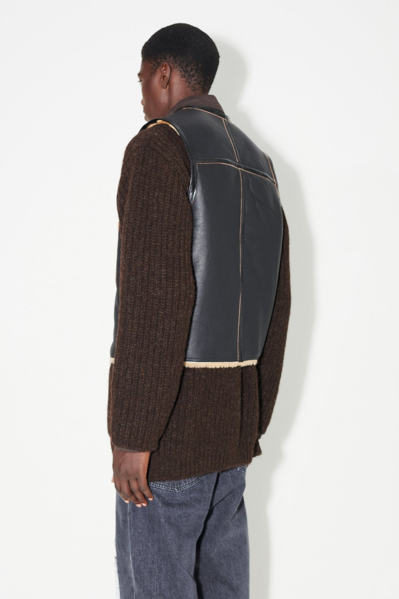 Reversible Shearling Black/Brown 6