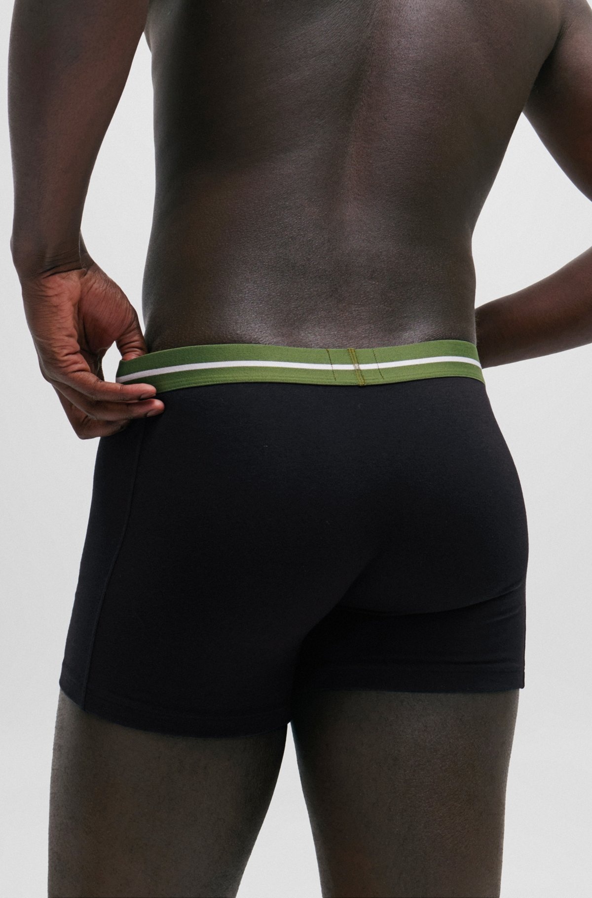 THREE-PACK OF STRETCH-COTTON BOXER BRIEFS WITH LOGOS - 5