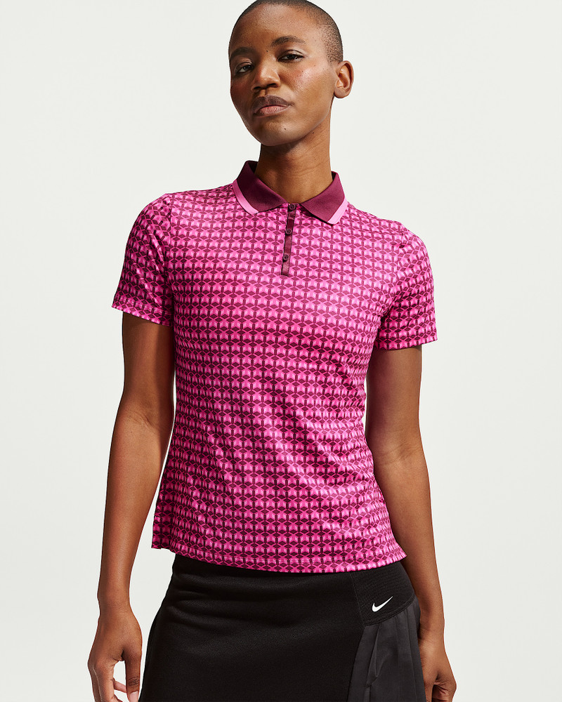 Nike Tour Women's Dri-FIT Short-Sleeve Printed Golf Polo 1