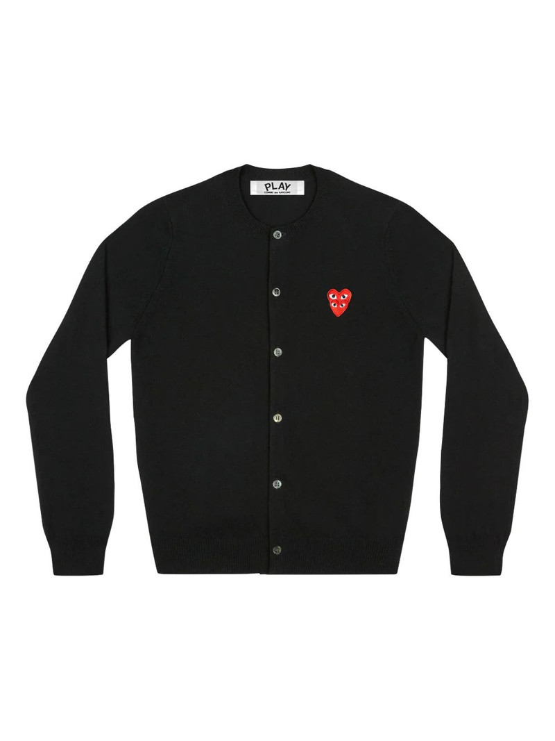 heart-embellished cardigan 1