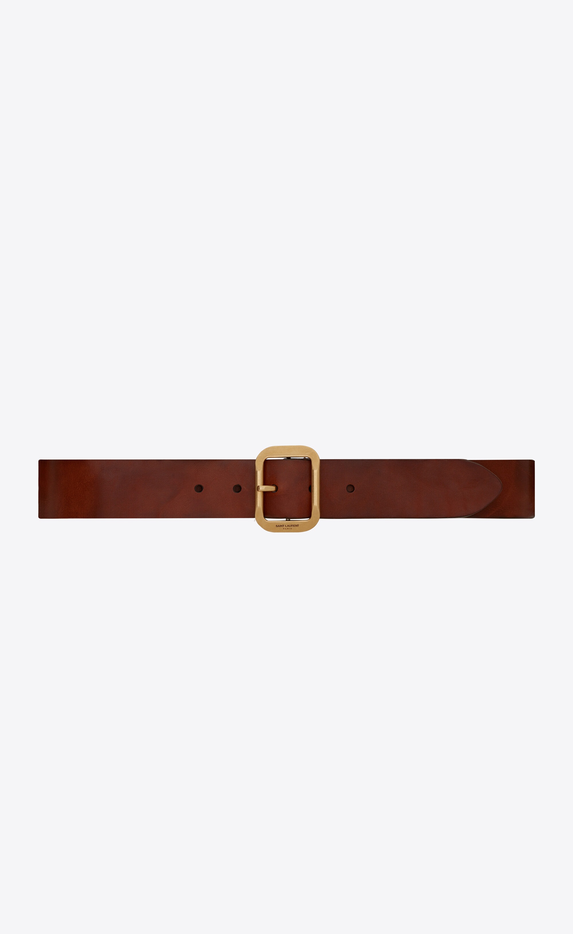 joe buckle belt in raw aged leather - 1