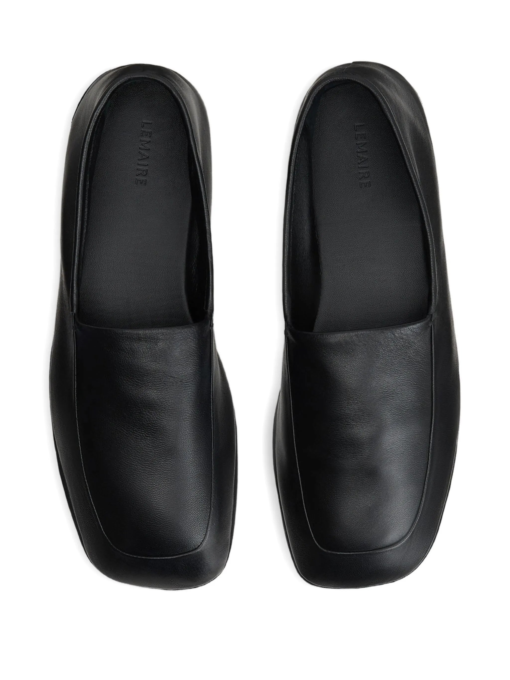 slip-on square-toe loafers - 4