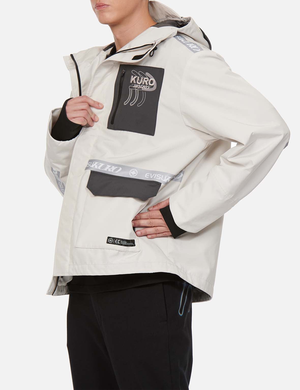 Logo Print Tape Seam Shell Jacket - 3