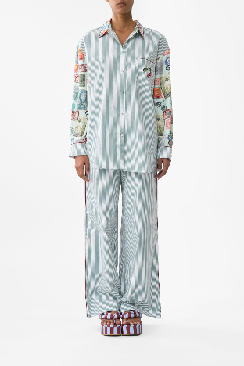 CAMILLA LONG SLEEVE OVERSIZED SHIRT WITH POCKET outlook