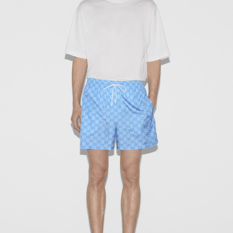 GG print nylon swim short 3