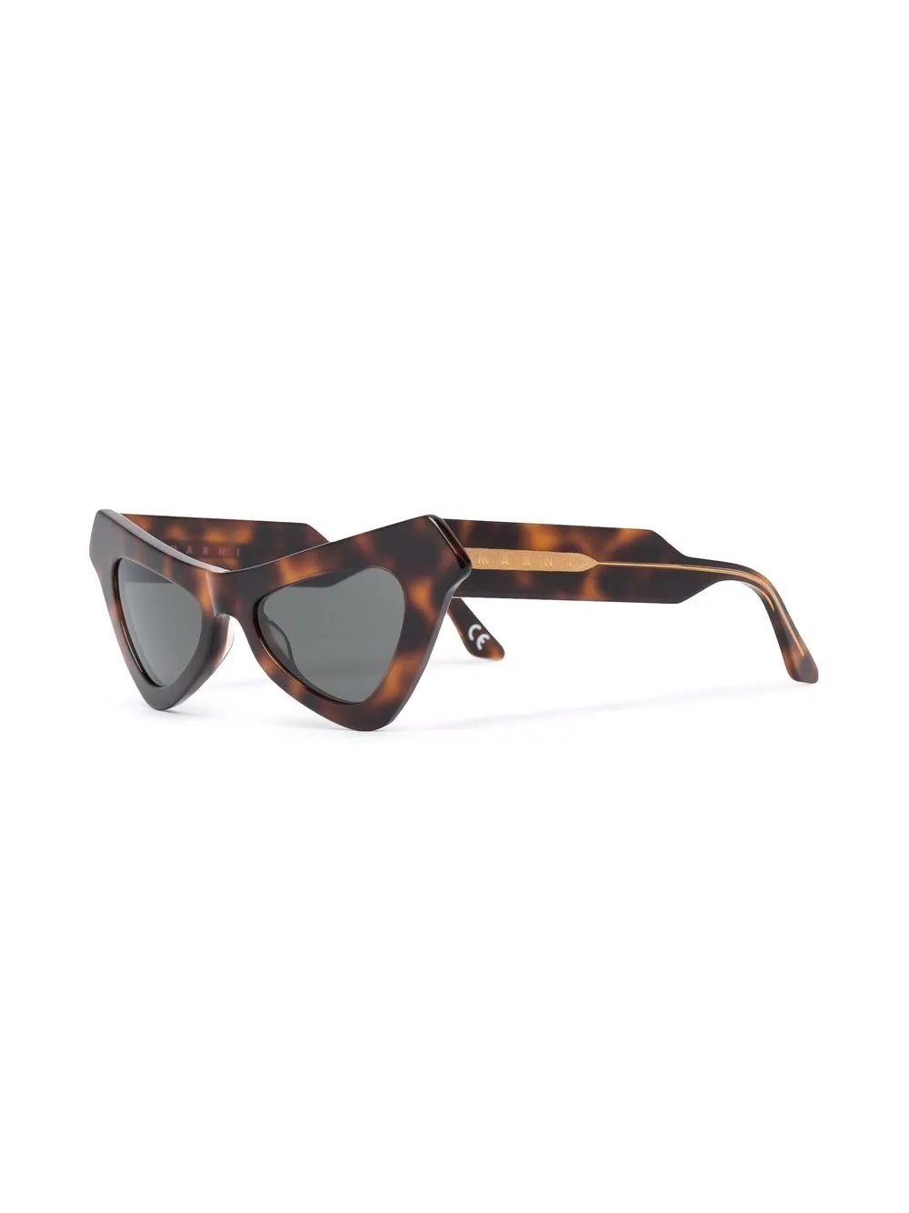 tortoiseshell-effect cat-eye sunglasses - 2