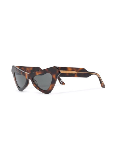 Marni tortoiseshell-effect cat-eye sunglasses outlook