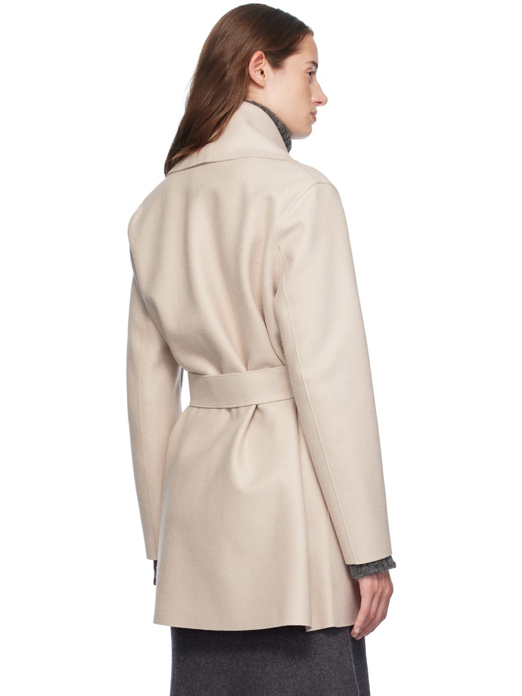Off-White Shawl Belted Jacket - 3