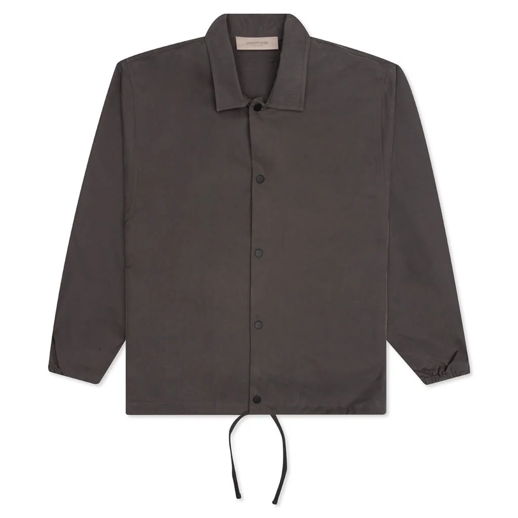 ESSENTIALS COACHES JACKET - OFF-BLACK - 1