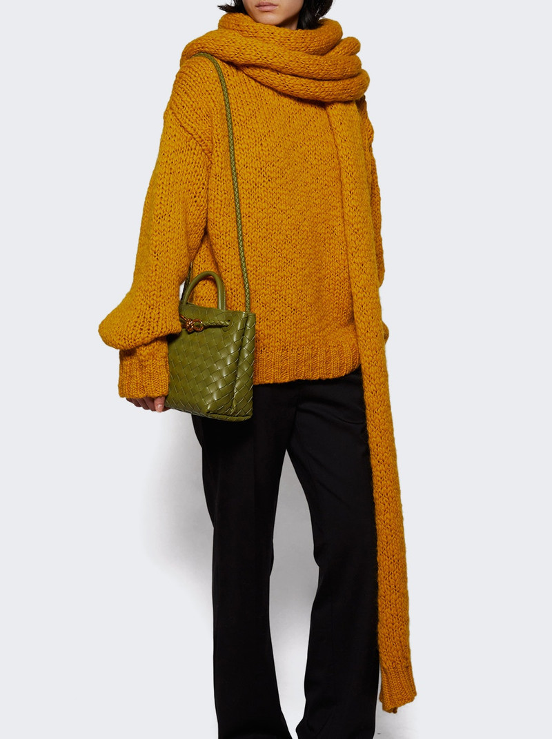 AMIYA Nuvola Wool Sweater And Scarf Saffron Yellow outlook