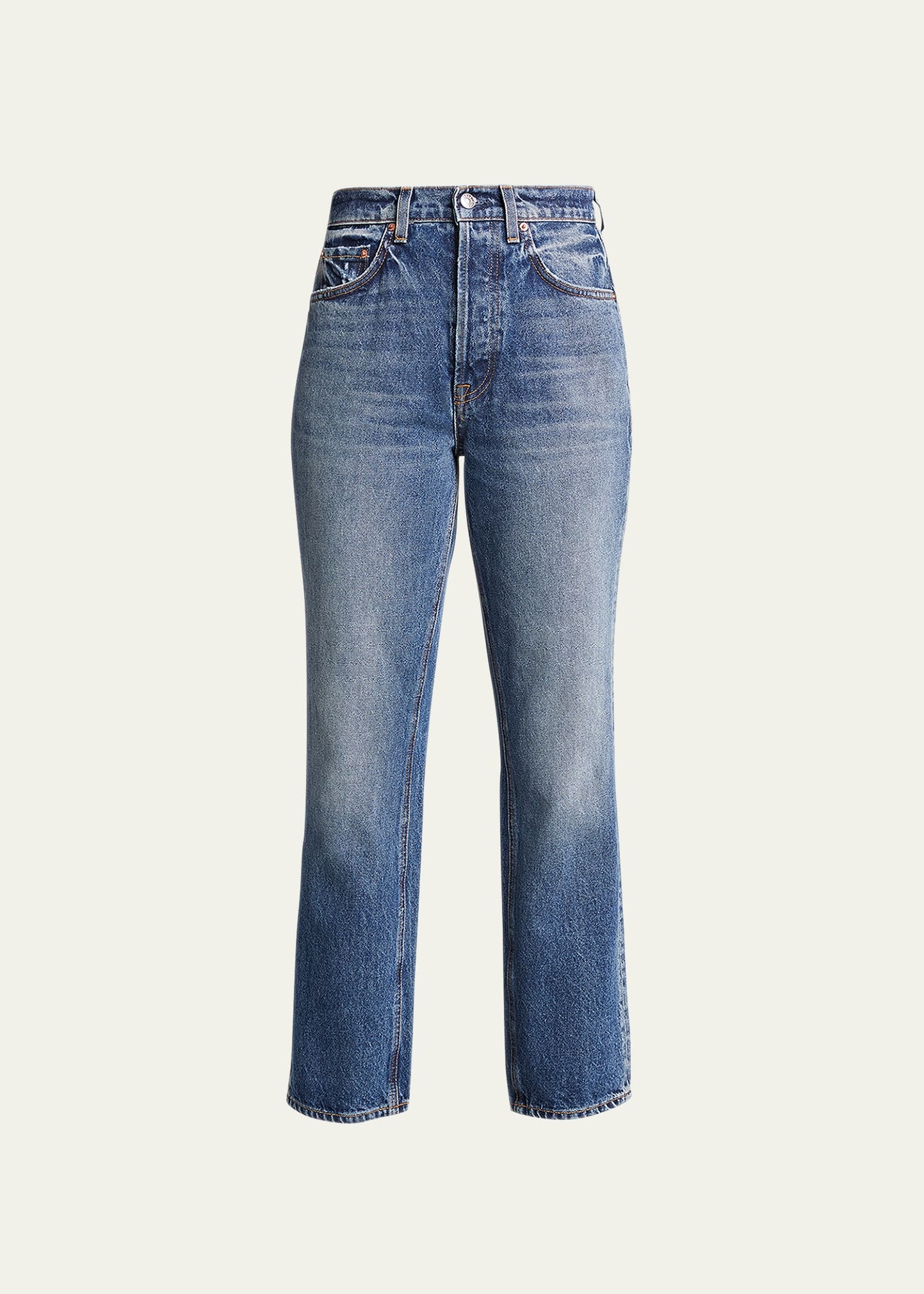 Cassidy High-Rise Straight Jeans - 1