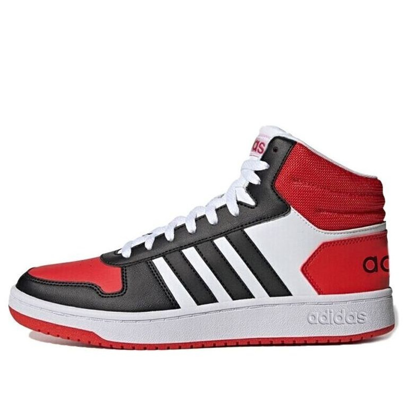 adidas neo Hoops 2.0 Mid 'Black Red' FV2730 - 1