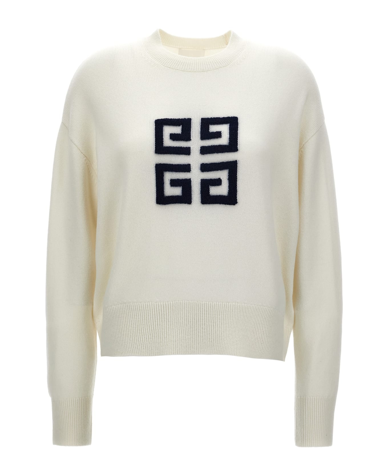 Flocked Logo Sweater - 1