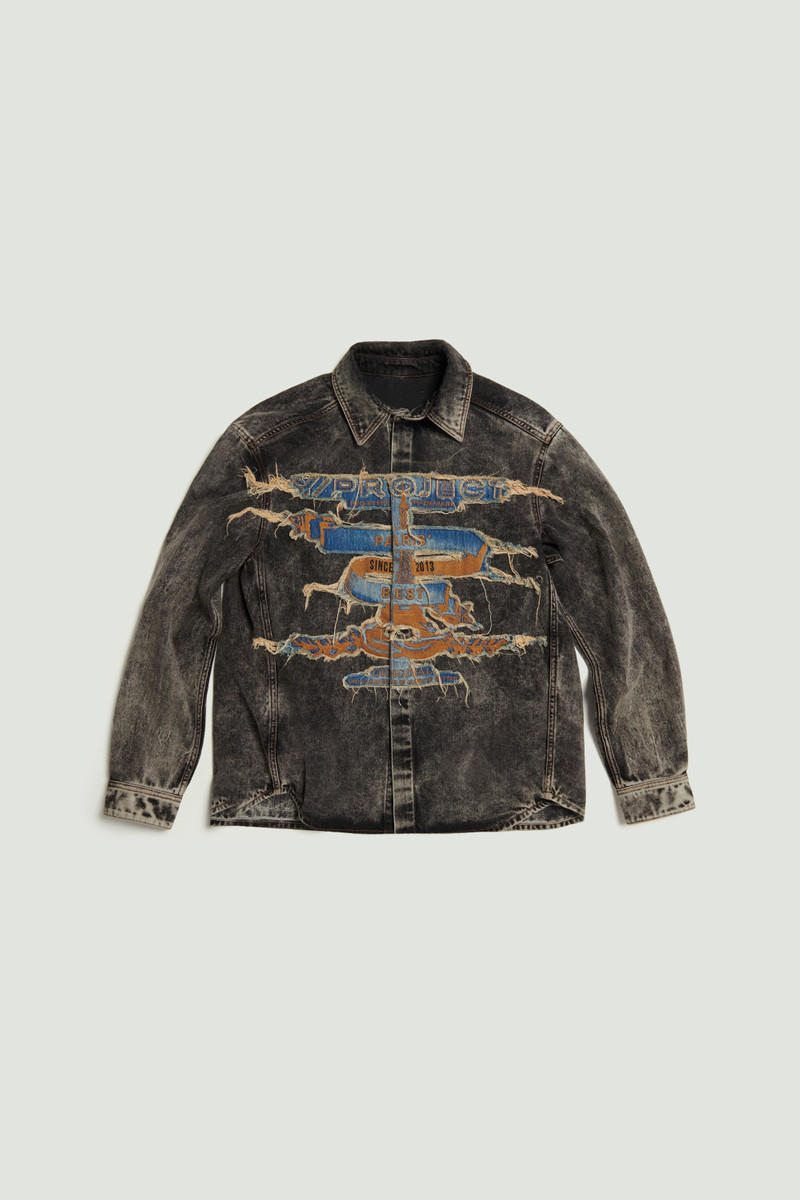 Paris' Best Patch Denim Shirt 1