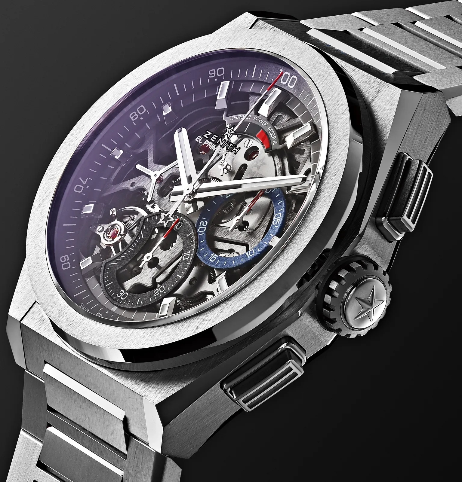 Defy El Primero 21 Chronograph 44mm Brushed-Titanium Watch, Ref. No. 95.9000.9004/78.M9000 - 4