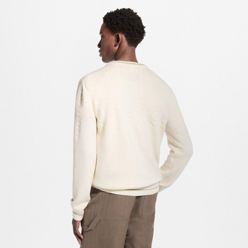 Long-Sleeved Cable Knit Crewneck 5