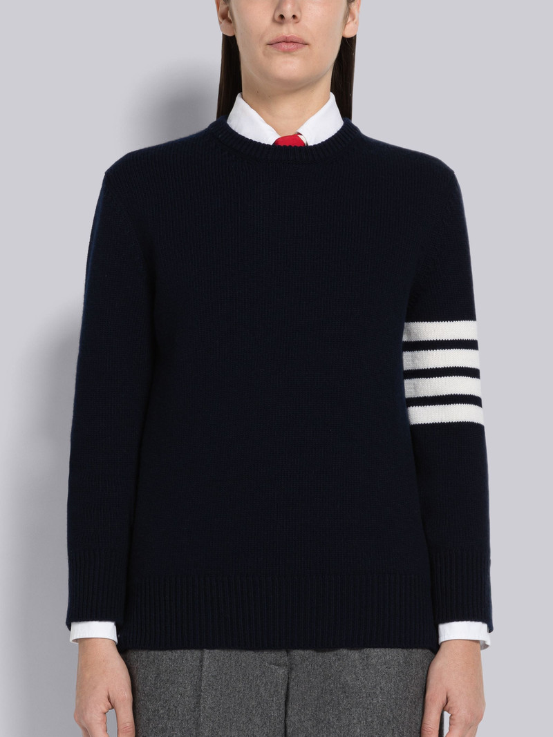 Merino Wool Lobster Intarsia 4-Bar Pullover 1