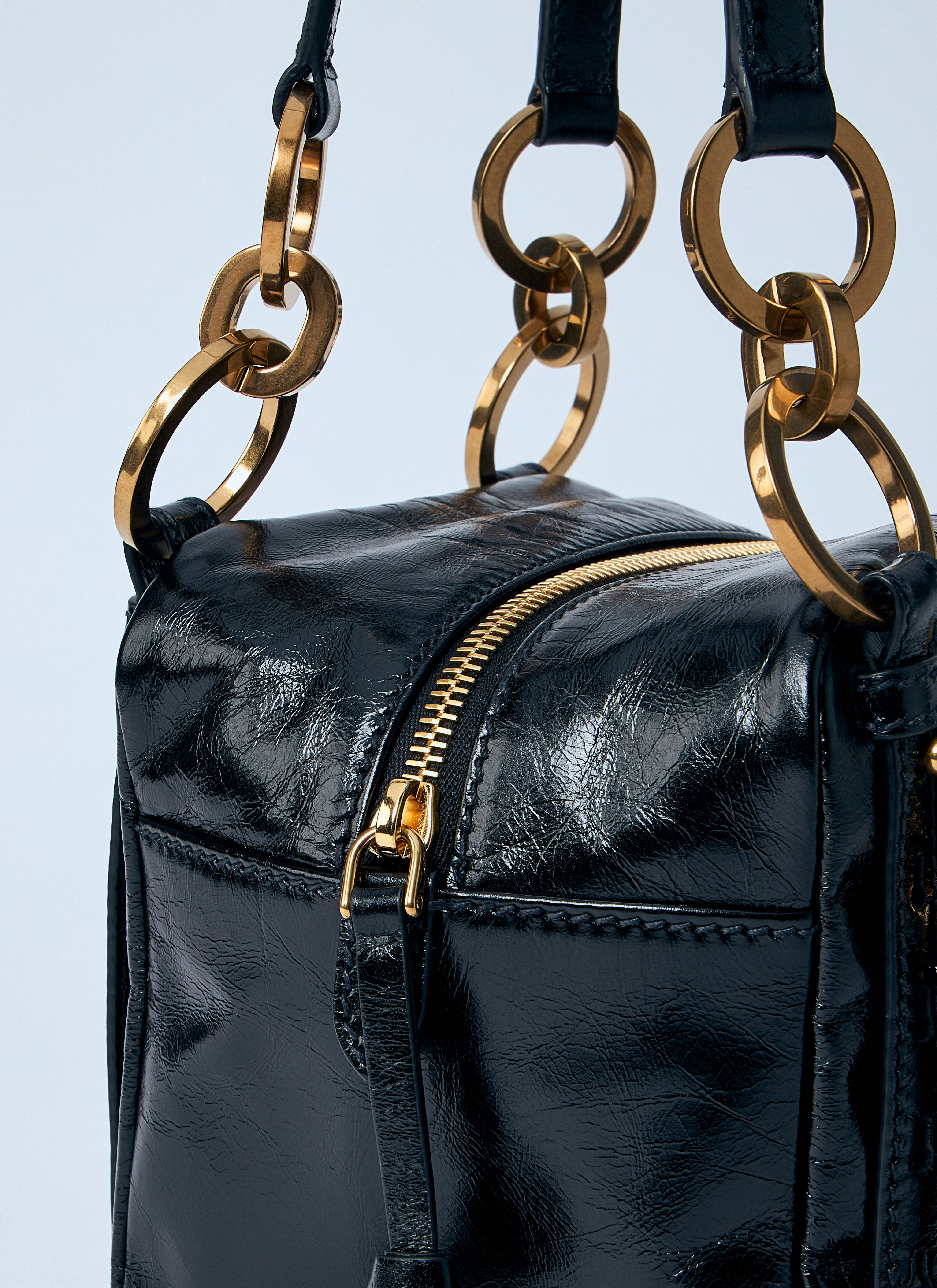 Mini Dangle Leather Handbag - 5