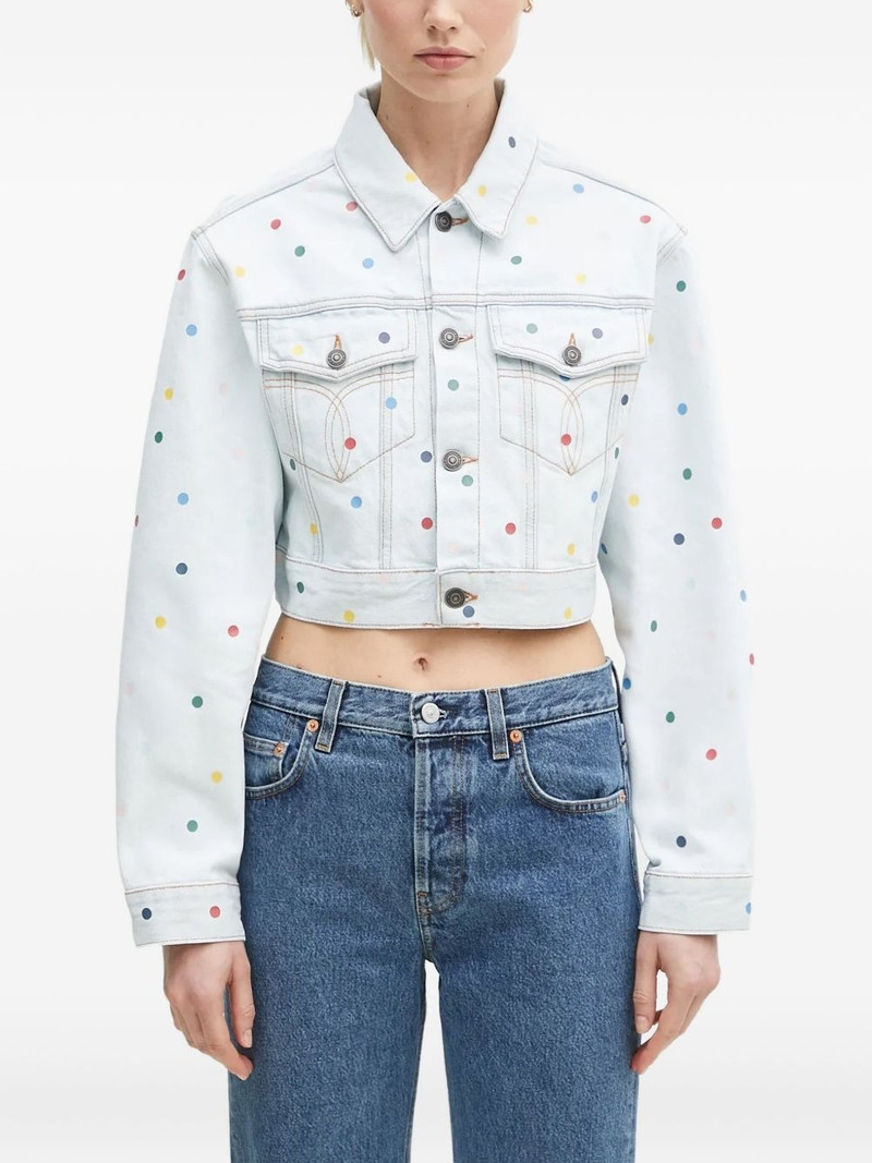 polka dot 데님 재킷 1